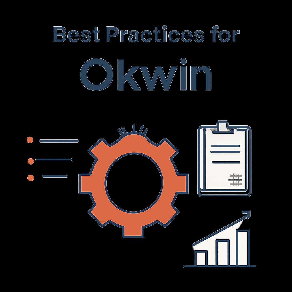 A diagram explaining the best practices for using Okwin.
