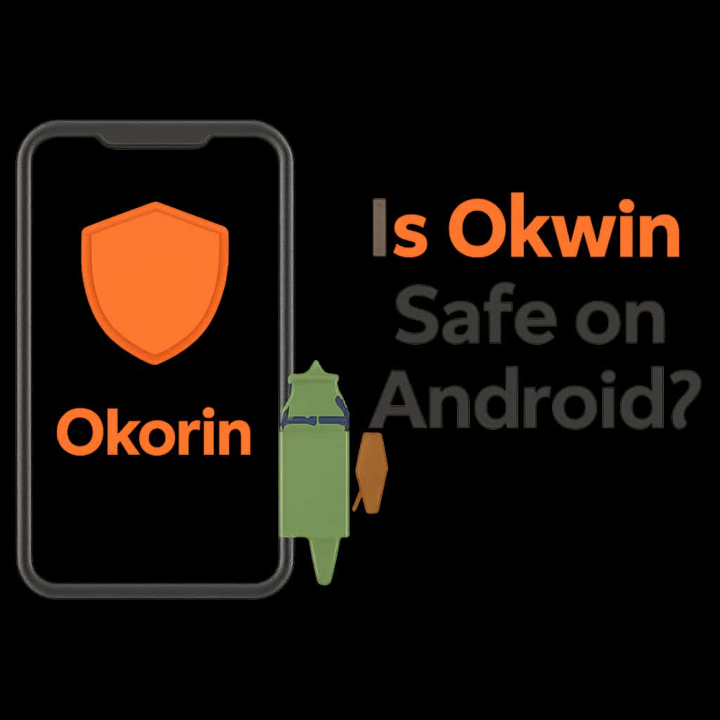 A diagram illustrating the safety features of Okwin on Android.