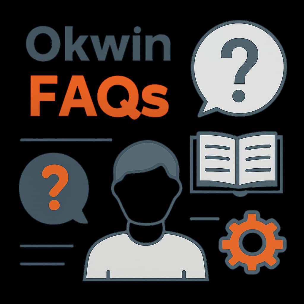 Illustration of common inquiries related to Okwin.