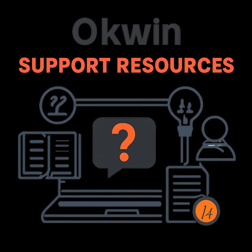 An educational diagram related to Okwin Support Resources.