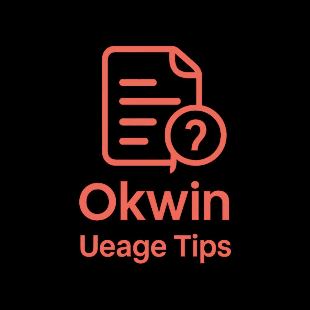 A professional badge for Okwin Usage Tips.