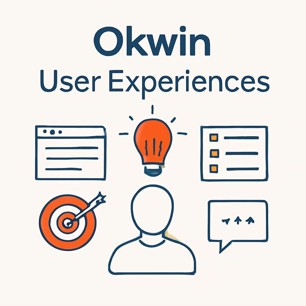 An educational diagram detailing aspects of Okwin User Experiences.