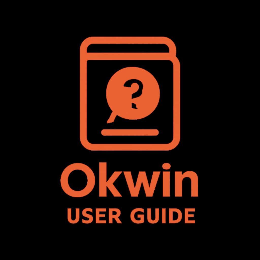 A badge icon symbolizing the Okwin User Guide.