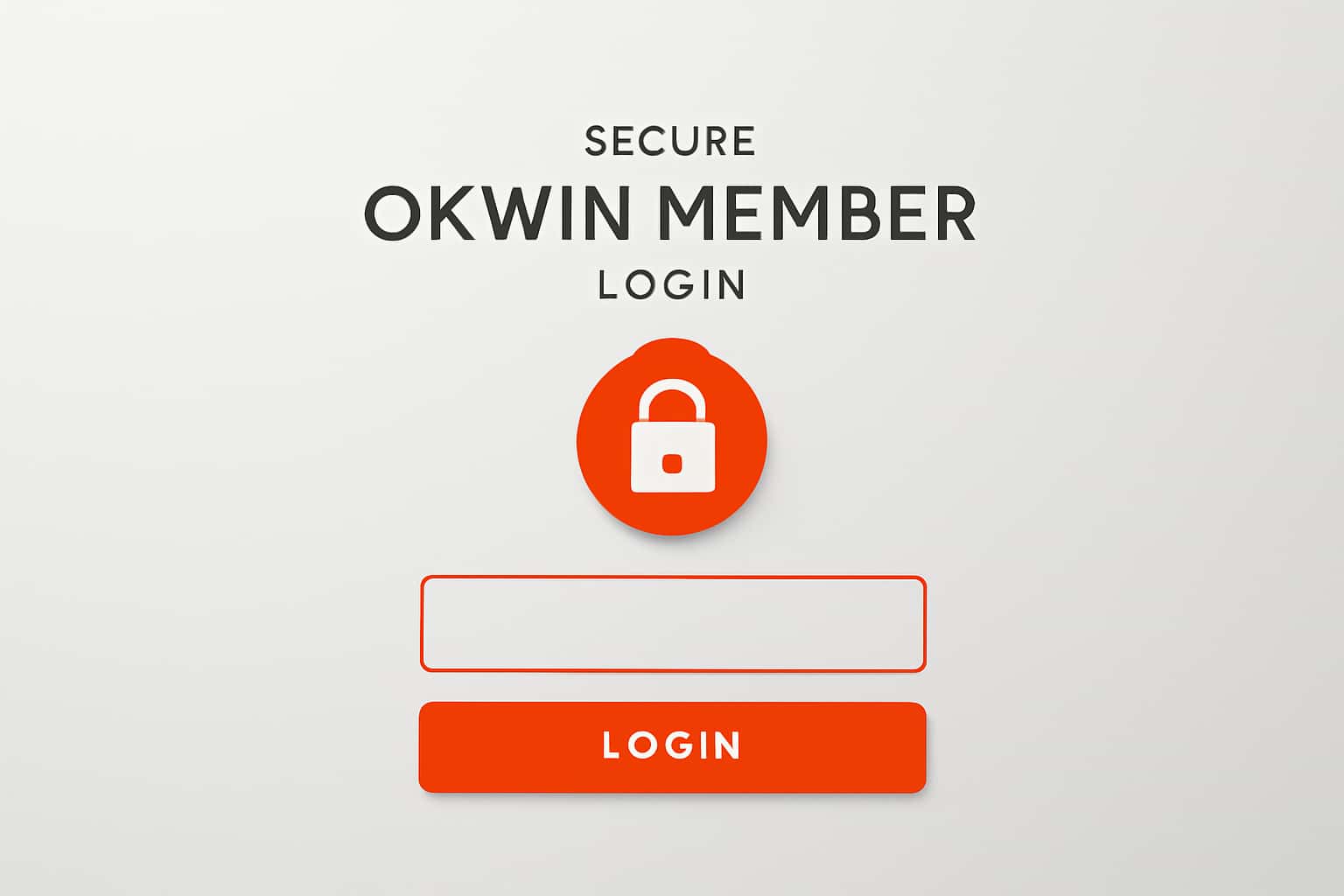 Secure Okwin Member Login Interface